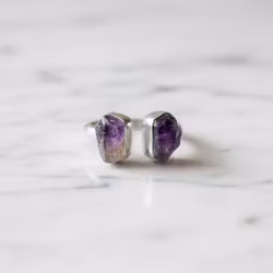 Rå Ametrin ring silver