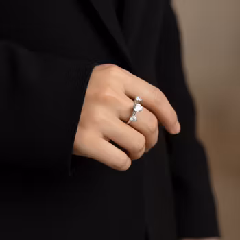 Trestensring 925 silver