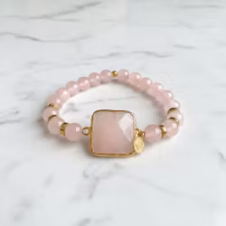 Rosa Jade armband