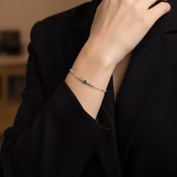 Silverarmband med gren