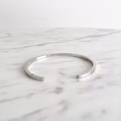 Stelt silverarmband herr
