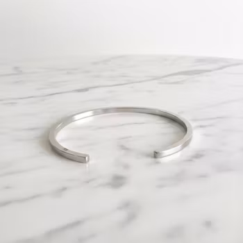 Stelt silverarmband herr