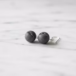 Druzy agat örhängen silver