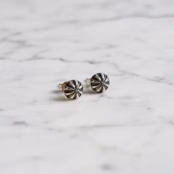 Silverörhängen mönstrade kulor