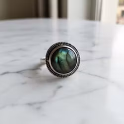 Labradorit ring silver