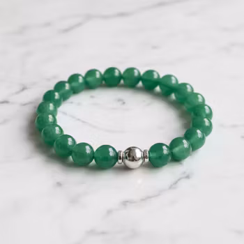Grönt Jade armband herr