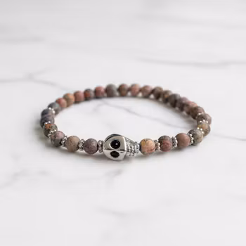 Döskalle armband Jaspis herr