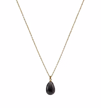 Halsband med svart Bergskristall