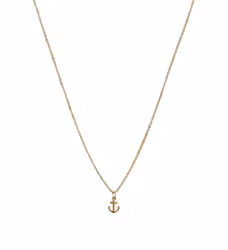 Halsband med kedja och ankare