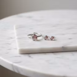 Smyckeset rosa Turmalin