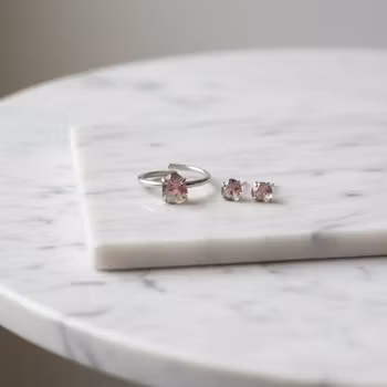 Smyckeset rosa Turmalin