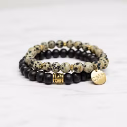 Dalmatin Jaspis armband herr