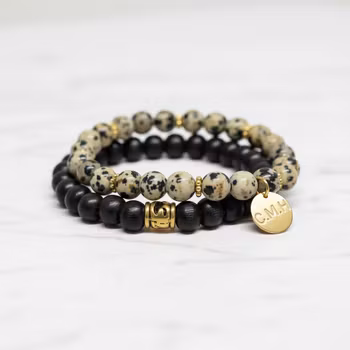 Dalmatin Jaspis armband herr