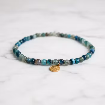 Armband gröna Agatstenar herr