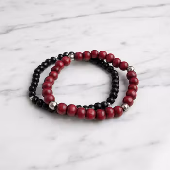 Träarmband set herr