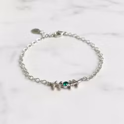 Silverarmband med gren