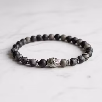 Armband med döskalle herr