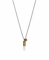 Halsband Crystal bullet Opalit