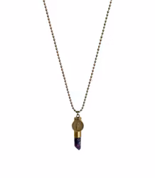 Halsband Crystal bullet Mystic quartz