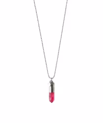 Halsband Crystal bullet Aqua Kvarts kristall
