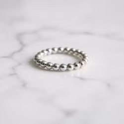 Tjock kulring i silver