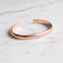 Brett Cuff armband i koppar herr