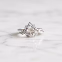 Formade silverringar set