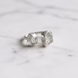 Grön rå Ametist Prasiolit ring