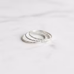 Smala silverringar