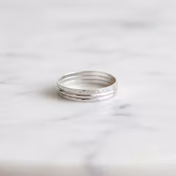 Ringar i silver flerpack