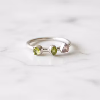 Ädelstens ring Peridot