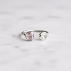 Silverring med Turmalin stenar