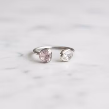 Silverring med Turmalin stenar
