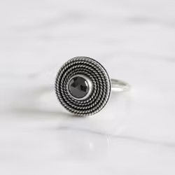 Pyrit ring 925 silver