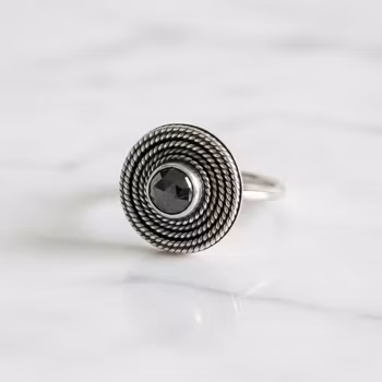 Pyrit ring 925 silver