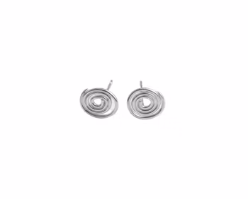 Spiral örhängen i silver