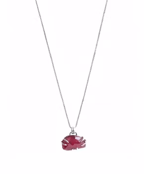 Safir halsband silver
