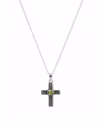 Silverhalsband med kors