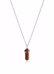 Halsband halvädelsten Bullet