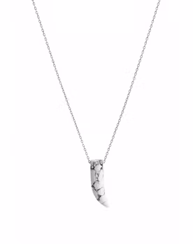 Howlite halsband herr