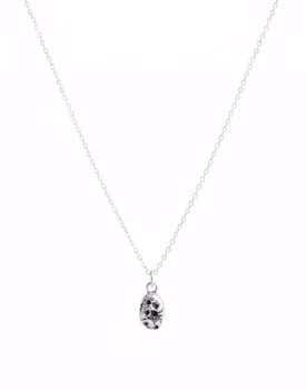 Silverhalsband med tjockt hänge herr