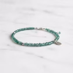 Apatit armband silver