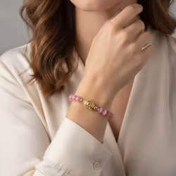 Rosa Buddha armband