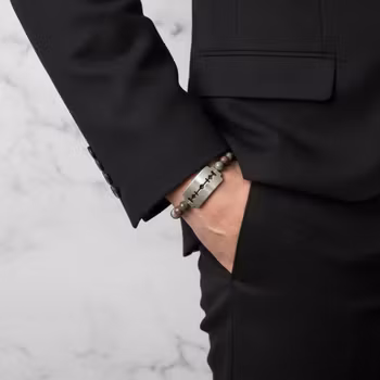 Armband med rakblad herr