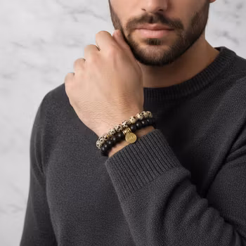 Dalmatin Jaspis armband herr
