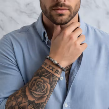 Armband med döskalle herr