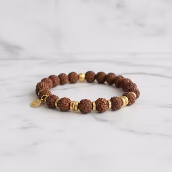 Rudraksha frö armband herr