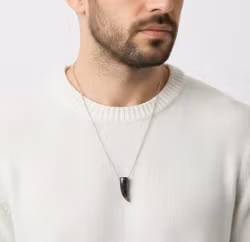 Herrhalsband agat beta