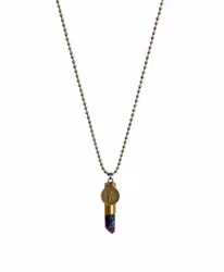 Halsband Crystal bullet Mystic quartz