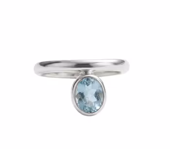 Akvamarin ring silver
